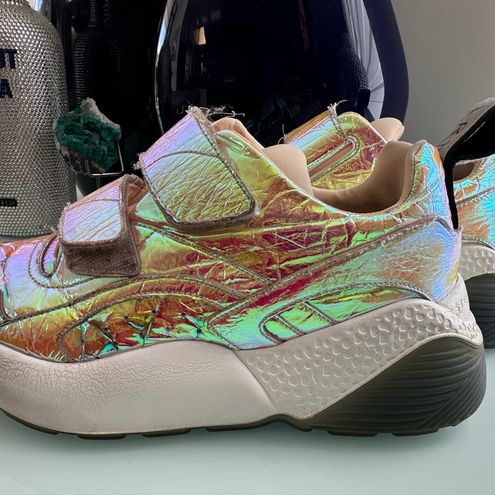 Stella McCartney Iridescent iridescent sneakers woman’s size 6 1/2   - 7 - Picture 4 of 16